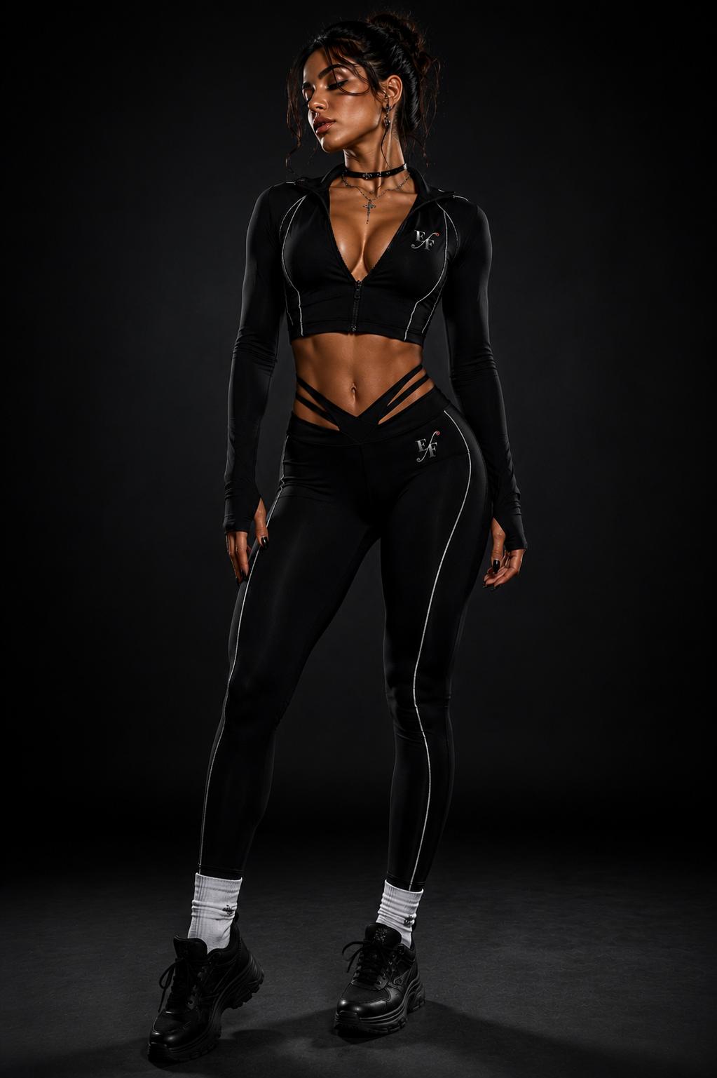 Conjunto deportivo Signature Black EF™