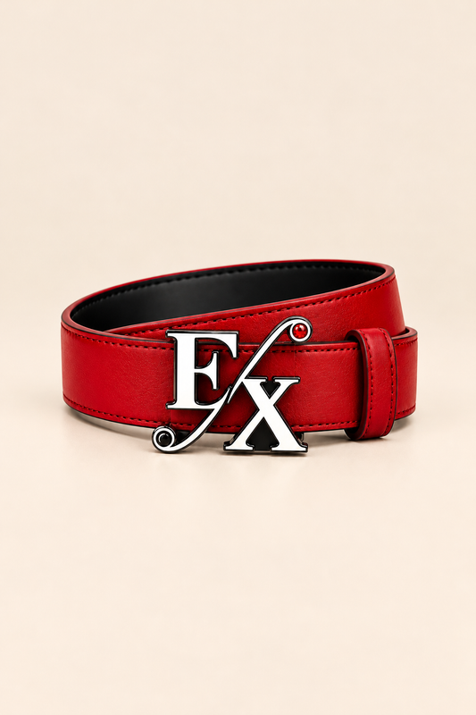 EnXora Signature Belt — Red & Black